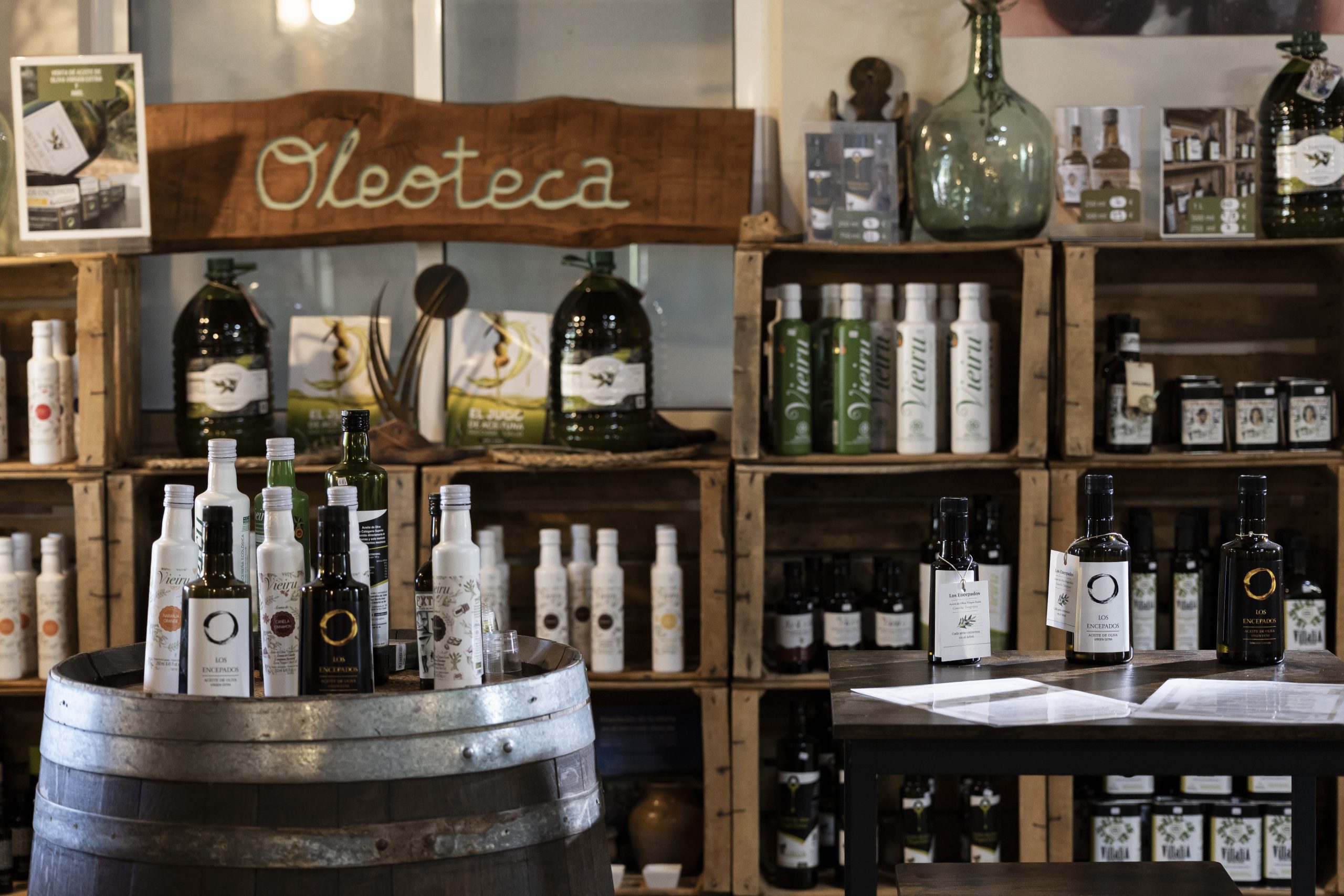 Degustación de aceites de oliva en el Geoparque